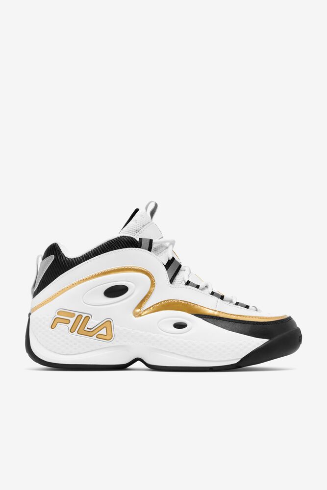 Fila Trainers Mens White Grant Hill 3 - Ireland 20897-ZTDS